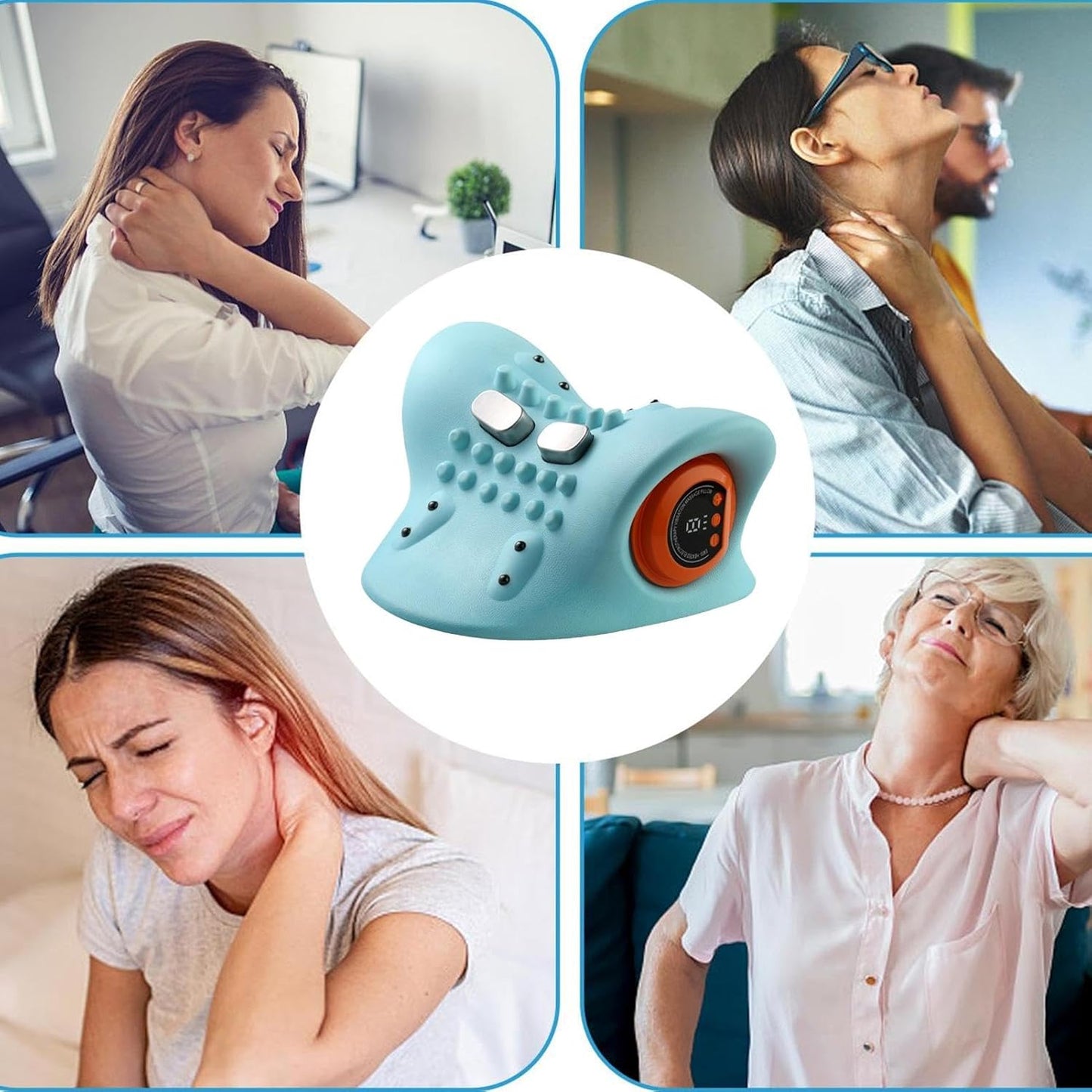 Elektrisches Nackenmassagegerät mit Wärmefunktion