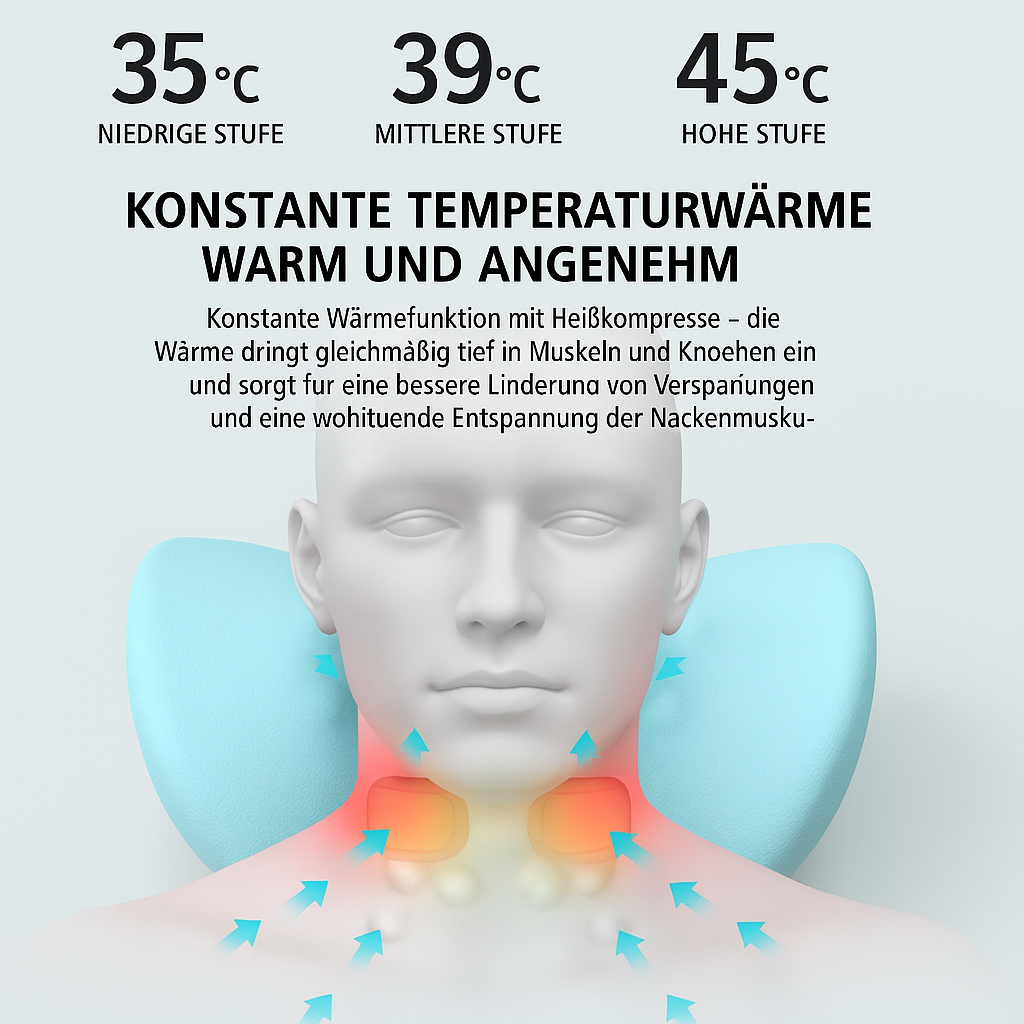 Elektrisches Nackenmassagegerät mit Wärmefunktion