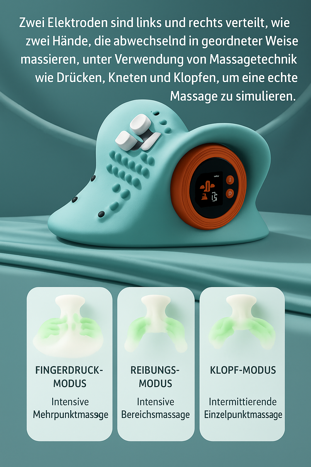 Elektrisches Nackenmassagegerät mit Wärmefunktion